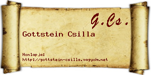 Gottstein Csilla névjegykártya