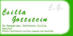 csilla gottstein business card